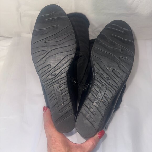 Unisa Hailee Wedge Black Tall Boots size 8.5 - Picture 4 of 12